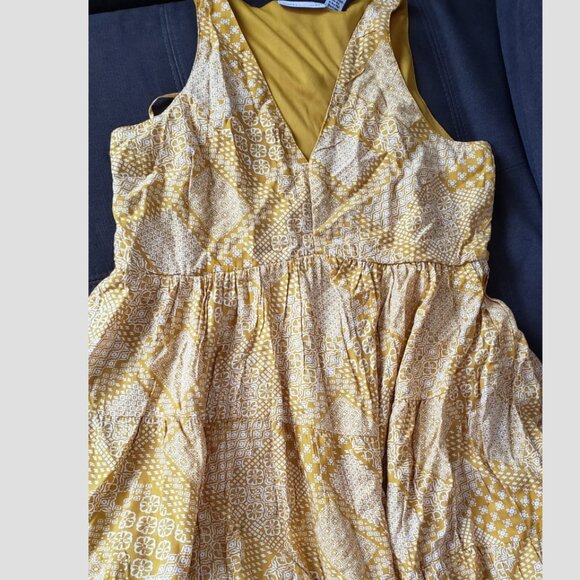 Gorgeous Mustard Color Dress Sleeveless Size Small - Picture 4 of 5